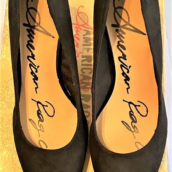 NWT American Rag CIE Black Felix Pump Like Velvet - Picture 5 of 9